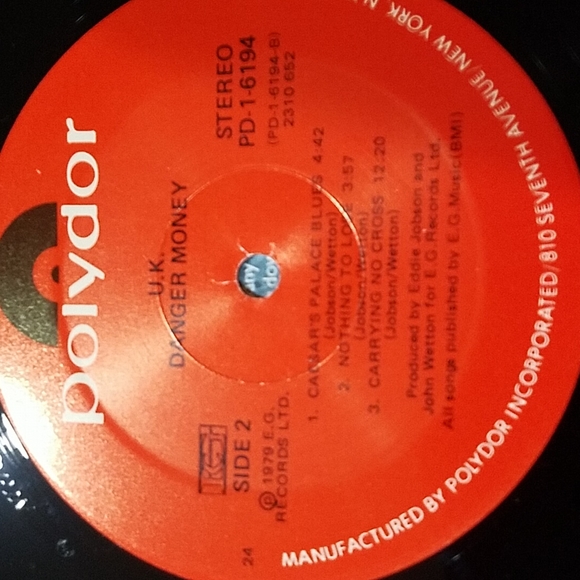 1979 UK "Danger Money" Vinyl Record - Picture 6 of 11